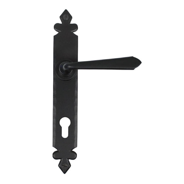 From The Anvil Door Furniture Black / Multi Point Lock Set / 92mm c/c From The Anvil - Black Cromwell Lever Espag. Lock Set