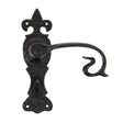 From The Anvil Door Furniture Black / Bathroom Lock Handles From The Anvil - Black Curly Lever Bathroom Set