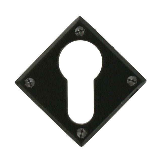From The Anvil Door Furniture Black / Euro Profile Escutcheons From The Anvil - Black Diamond Euro Escutcheon