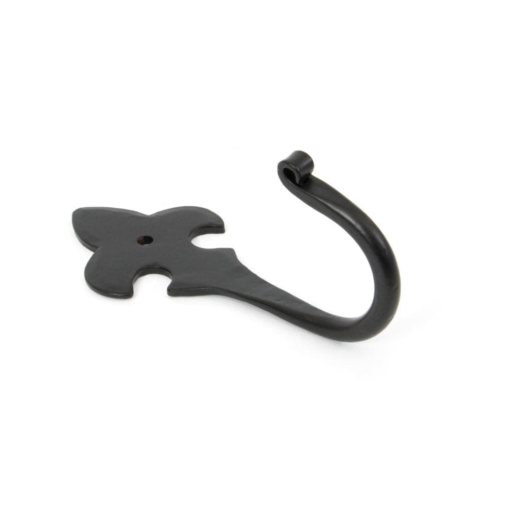 From The Anvil Accessories Black / Single Coat Hooks From The Anvil - Black Fleur-De-Lys Coat Hook