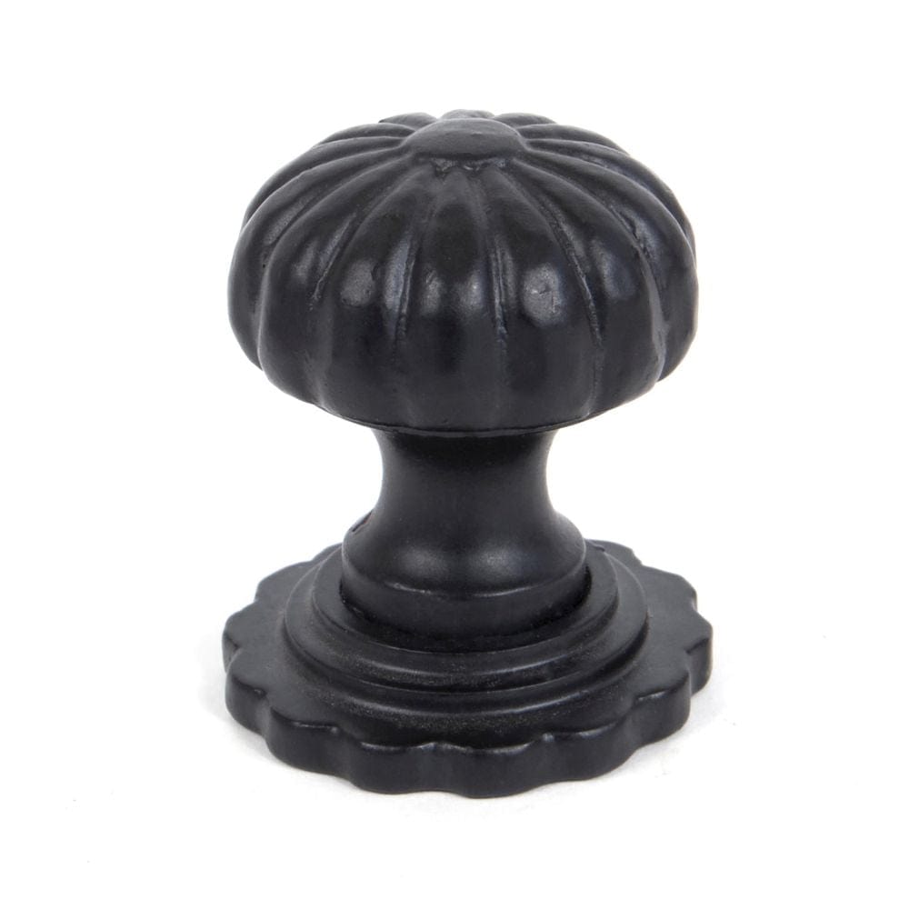 From The Anvil Cabinet Hardware Black / Cabinet Knobs / Large From The Anvil - Black Flower Cabinet Knob - Large