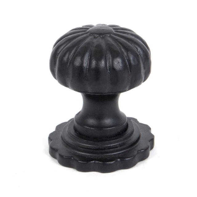 From The Anvil Cabinet Hardware Black / Cabinet Knobs / Large From The Anvil - Black Flower Cabinet Knob - Large
