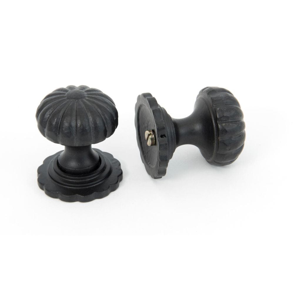 From The Anvil Cabinet Hardware Black / Cabinet Knobs / Small From The Anvil - Black Flower Cabinet Knob - Small