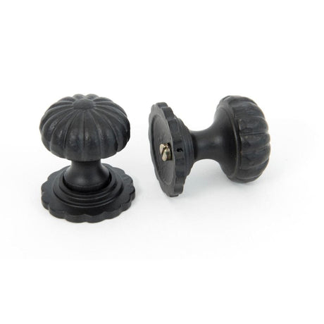 From The Anvil Cabinet Hardware Black / Cabinet Knobs / Small From The Anvil - Black Flower Cabinet Knob - Small