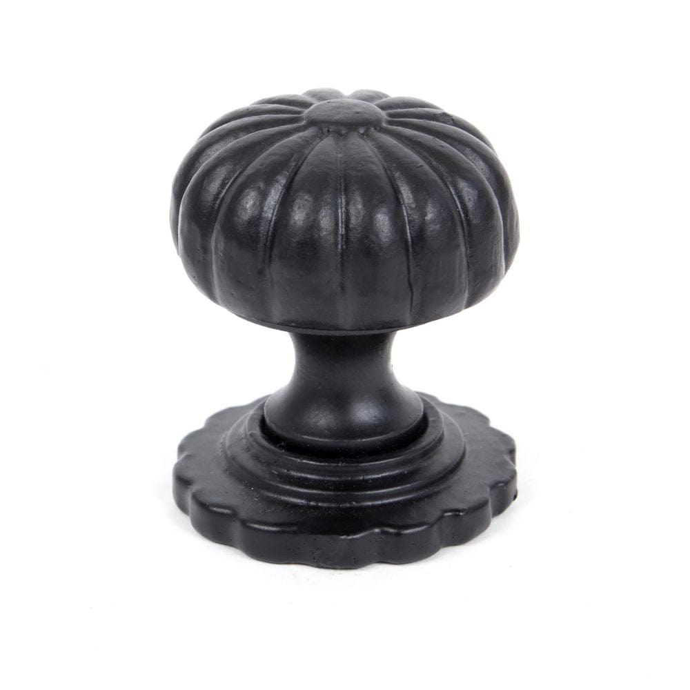 From The Anvil Cabinet Hardware Black / Cabinet Knobs / Small From The Anvil - Black Flower Cabinet Knob - Small