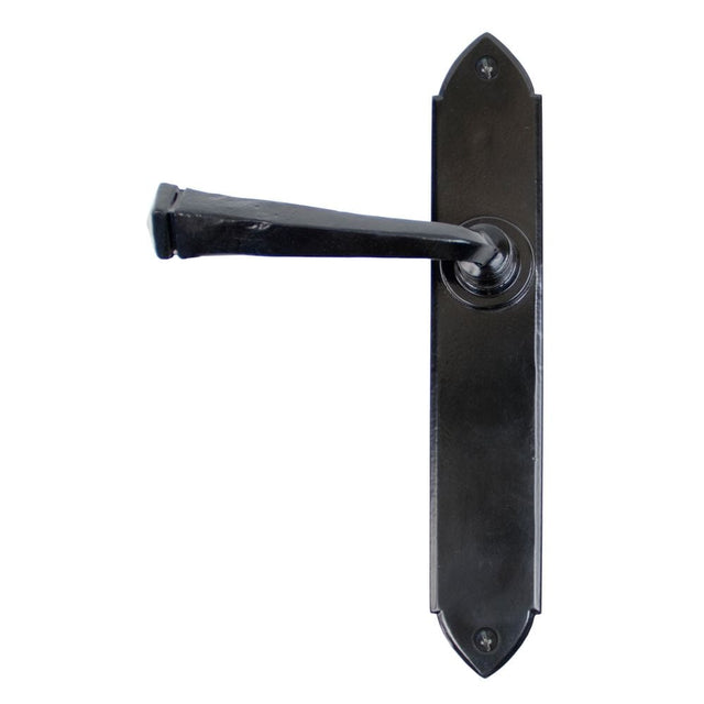 From The Anvil Door Furniture Black / Latch Handles From The Anvil - Black Gothic Lever Latch Set