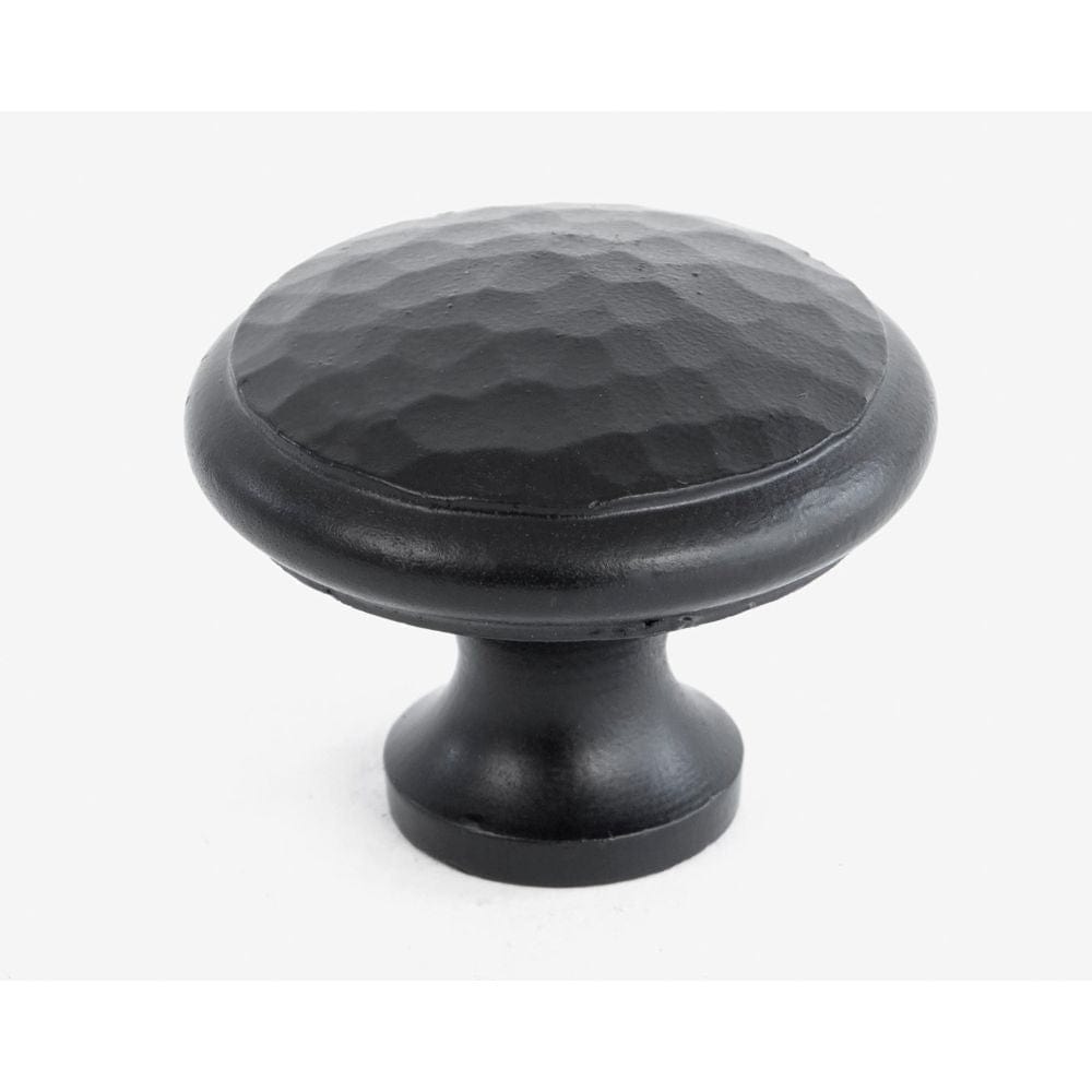 From The Anvil Cabinet Hardware Black / Cabinet Knobs / Large From The Anvil - Black Hammered Cabinet Knob - Large