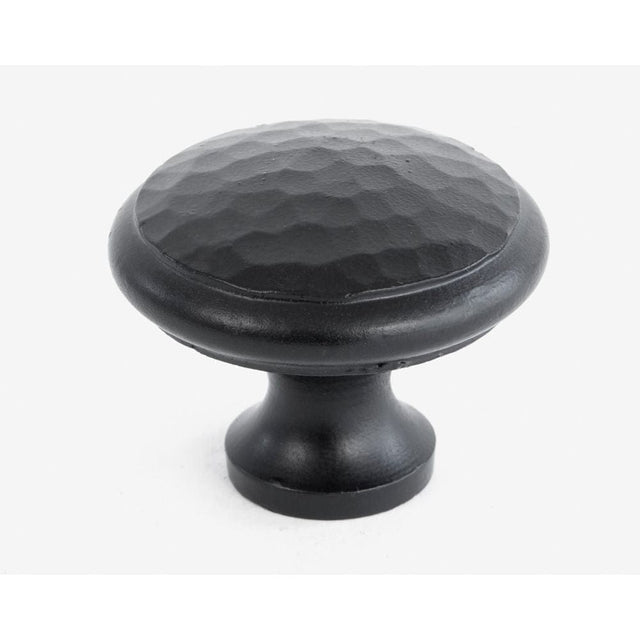 From The Anvil Cabinet Hardware Black / Cabinet Knobs / Large From The Anvil - Black Hammered Cabinet Knob - Large