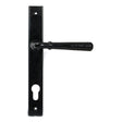 From The Anvil Door Furniture Black / Multi Point Lock Set / 92mm c/c From The Anvil - Black Hammered Newbury Slimline Espag. Lock Set