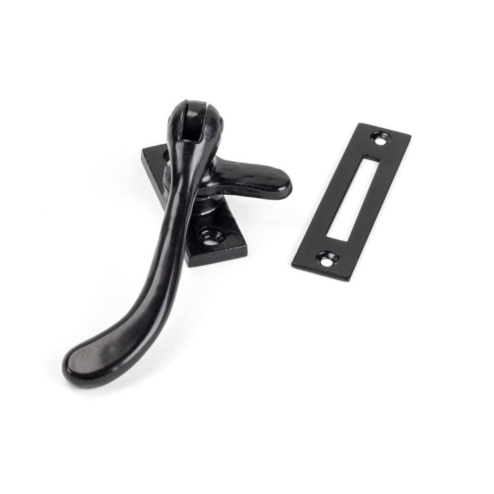 From The Anvil Window Furniture Black / No / Mortice & Hook Place From The Anvil - Black Handmade Peardrop Fastener