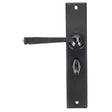 From The Anvil Door Furniture Black / Bathroom Lock Handles From The Anvil - Black Large Avon Lever Bathroom Set