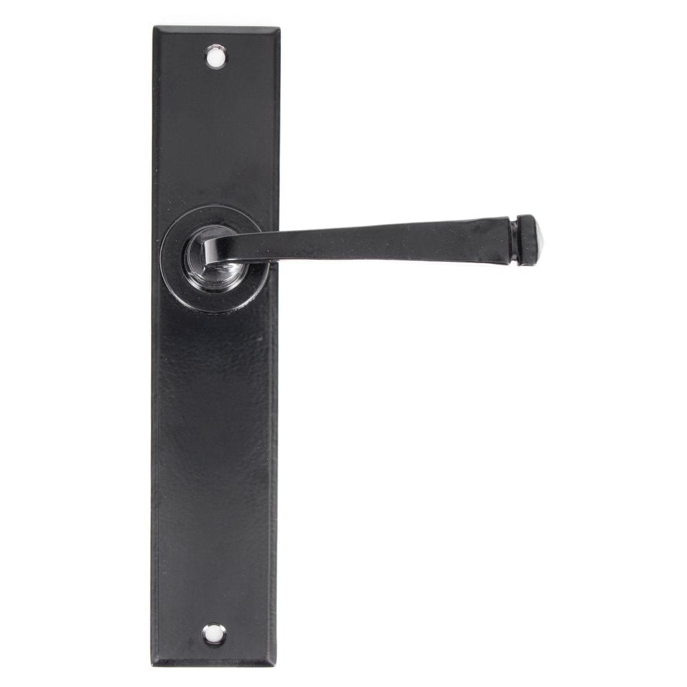 From The Anvil Door Furniture Black / Latch Handles From The Anvil - Black Large Avon Lever Latch Set