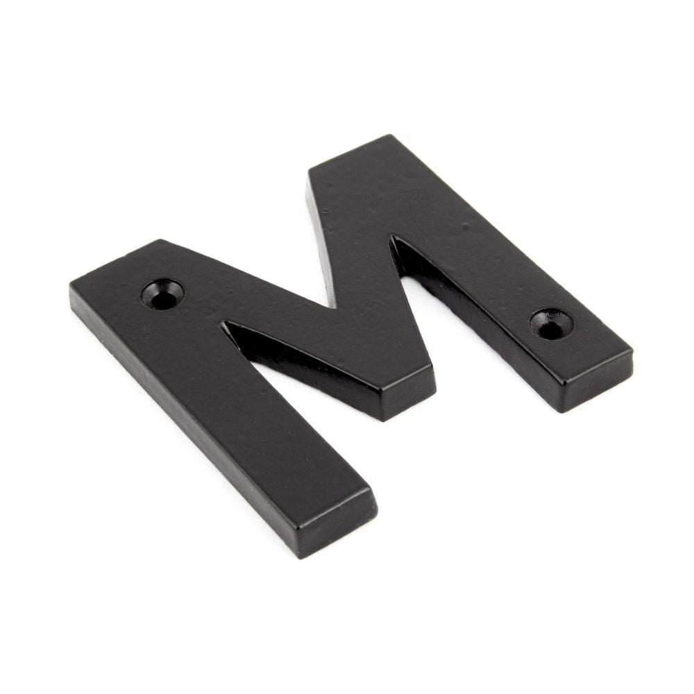 From The Anvil Door Furniture Black / Letters / M From The Anvil - Black Letter M