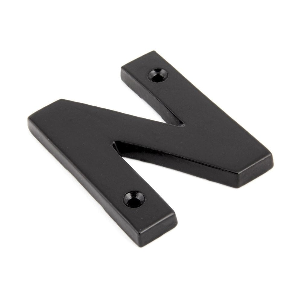 From The Anvil Door Furniture Black / Letters / N From The Anvil - Black Letter N