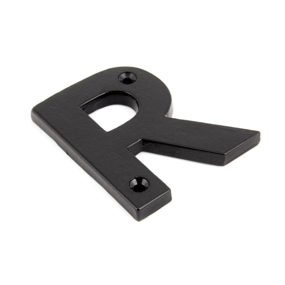 From The Anvil Door Furniture Black / Letters / R From The Anvil - Black Letter R