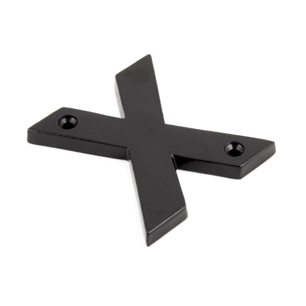 From The Anvil Door Furniture Black / Letters / X From The Anvil - Black Letter X