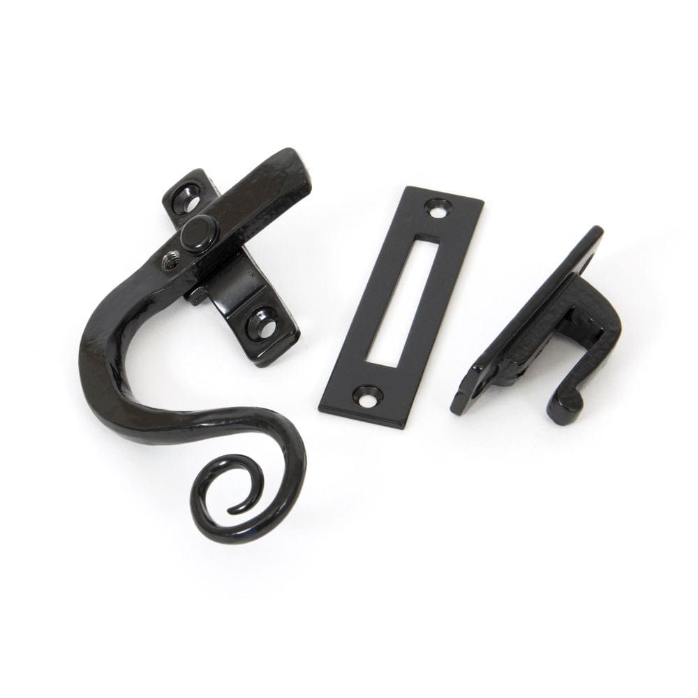 From The Anvil Window Furniture Black / Yes / Mortice & Hook Place From The Anvil - Black Locking Monkeytail Fastener - LH