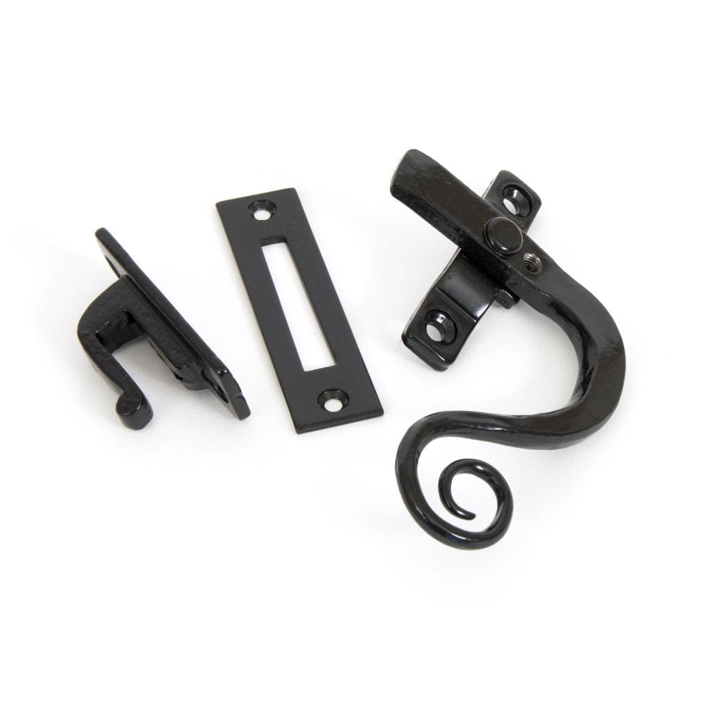 From The Anvil Window Furniture Black / Yes / Mortice & Hook Place From The Anvil - Black Locking Monkeytail Fastener - RH