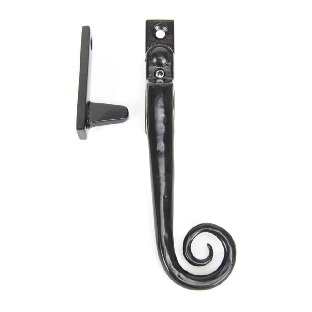 From The Anvil Window Furniture Black / Yes / Night Vent From The Anvil - Black Locking Night-Vent Monkeytail Fastener - RH