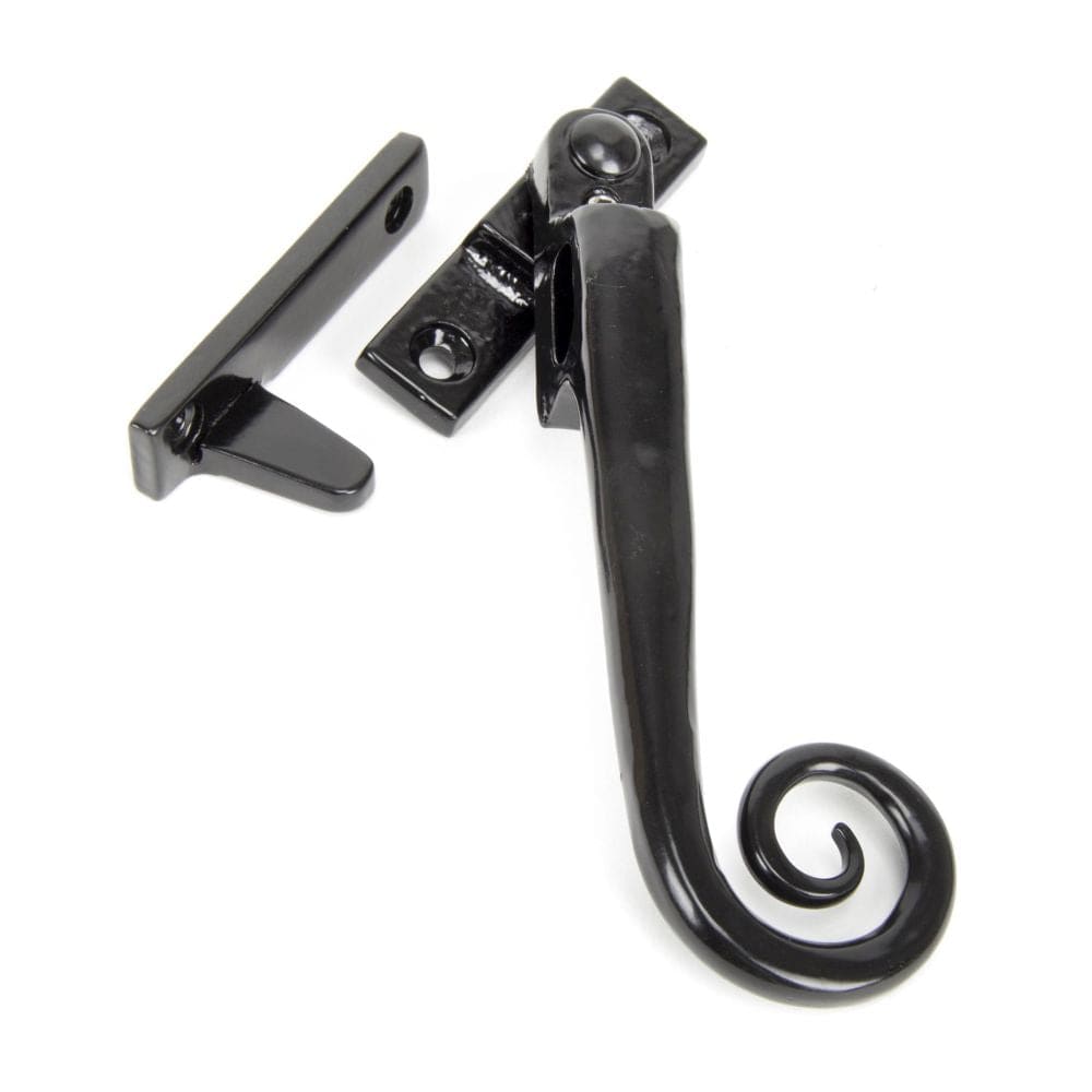 From The Anvil Window Furniture Black / Yes / Night Vent From The Anvil - Black Locking Night-Vent Monkeytail Fastener - RH