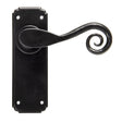 From The Anvil Door Furniture Black / Latch Handles From The Anvil - Black Monkeytail Lever Latch Set