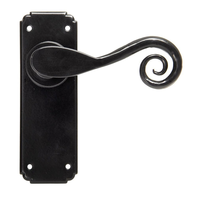 From The Anvil Door Furniture Black / Latch Handles From The Anvil - Black Monkeytail Lever Latch Set
