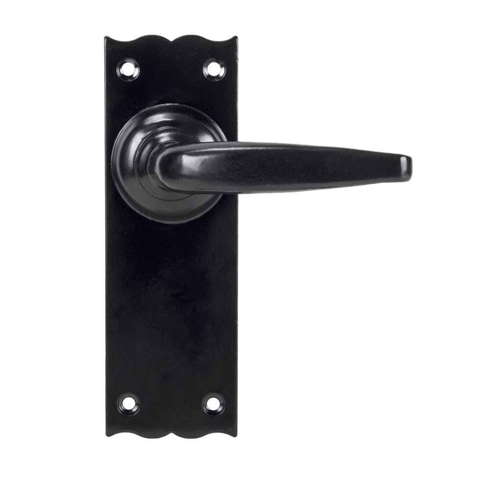 From The Anvil Door Furniture Black / Latch Handles From The Anvil - Black Oak Lever Latch Set