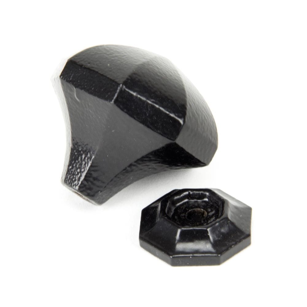 From The Anvil Cabinet Hardware Black / Cabinet Knobs / Large From The Anvil - Black Octagonal Cabinet Knob - Large