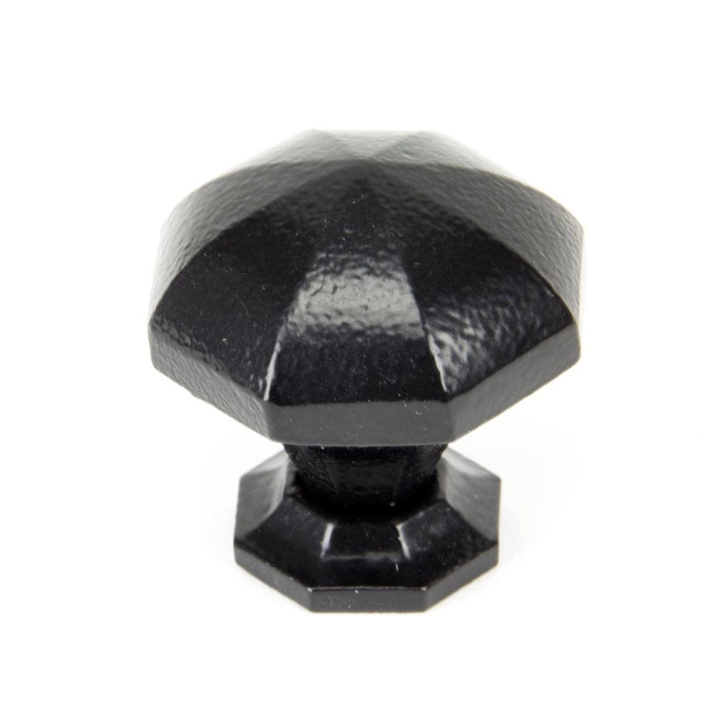 From The Anvil Cabinet Hardware Black / Cabinet Knobs / Large From The Anvil - Black Octagonal Cabinet Knob - Large
