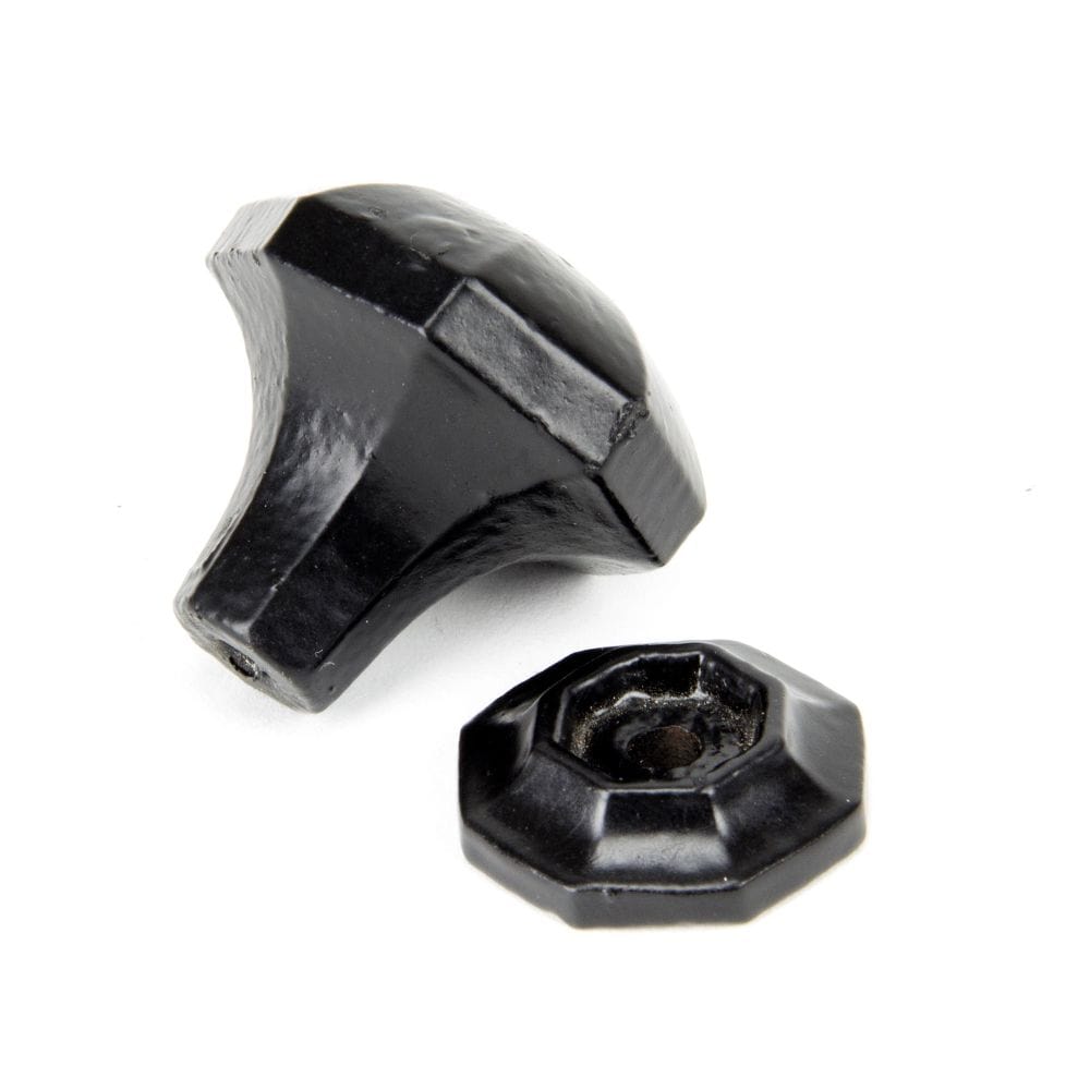 From The Anvil Cabinet Hardware Black / Cabinet Knobs / Small From The Anvil - Black Octagonal Cabinet Knob - Small