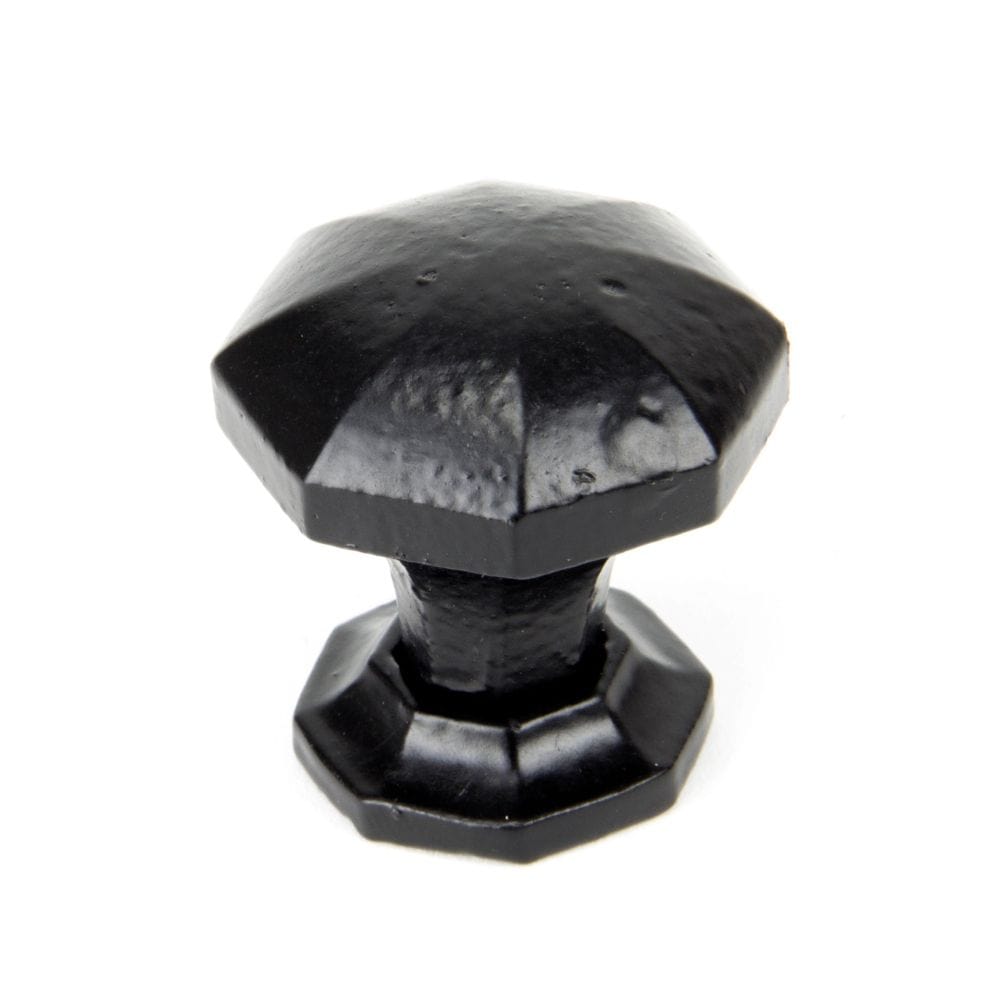 From The Anvil Cabinet Hardware Black / Cabinet Knobs / Small From The Anvil - Black Octagonal Cabinet Knob - Small