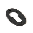 From The Anvil Door Furniture Black / Euro Profile Escutcheons From The Anvil - Black Oval Euro Escutcheon