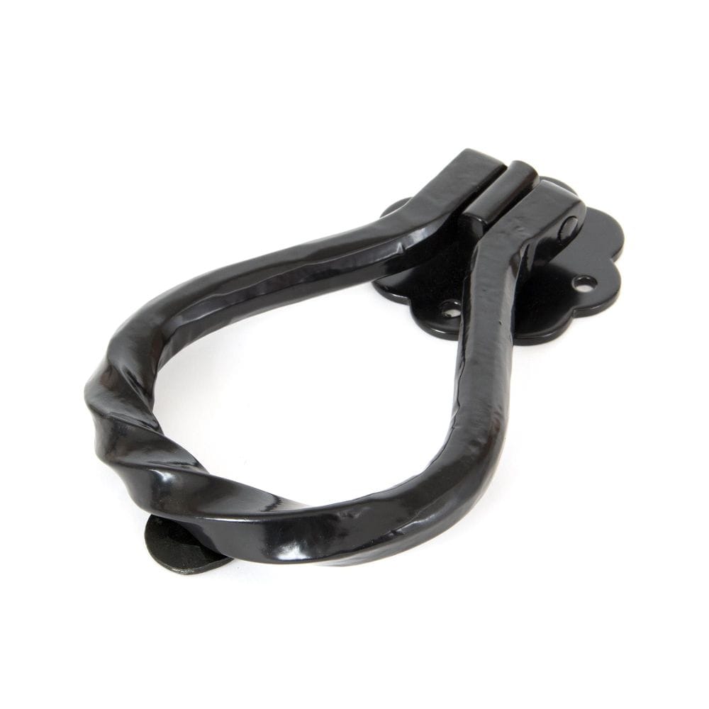 From The Anvil Door Furniture Black From The Anvil - Black Pear Shaped Door Knocker