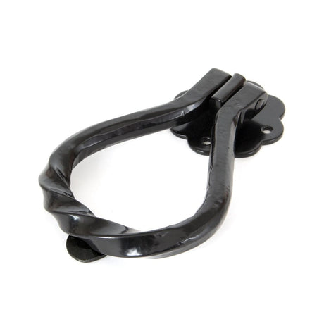 From The Anvil Door Furniture Black From The Anvil - Black Pear Shaped Door Knocker