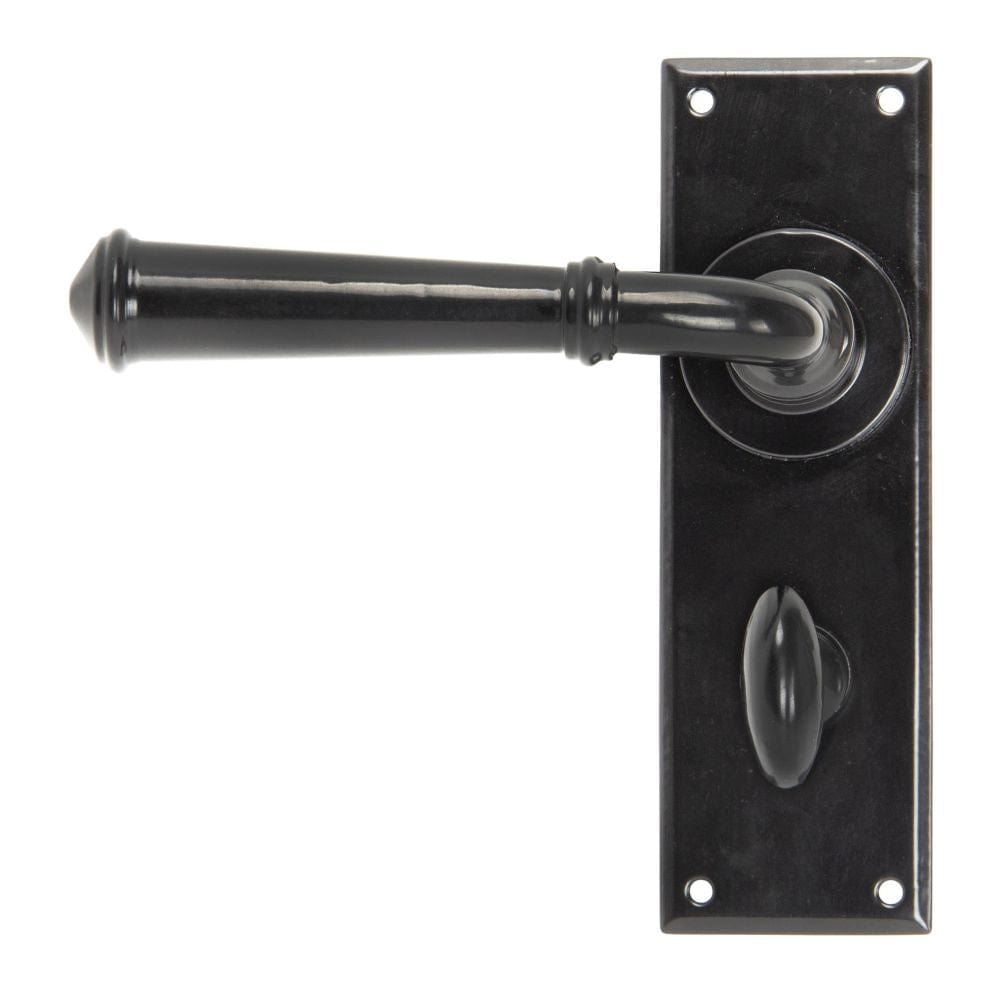 From The Anvil Door Furniture Black / Bathroom Lock Handles From The Anvil - Black Regency Lever Bathroom Set