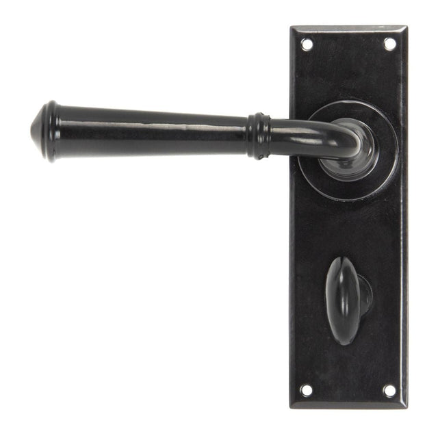 From The Anvil Door Furniture Black / Bathroom Lock Handles From The Anvil - Black Regency Lever Bathroom Set