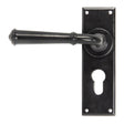 From The Anvil Door Furniture Black / Euro Profile Lock Handles From The Anvil - Black Regency Lever Euro Lock Set