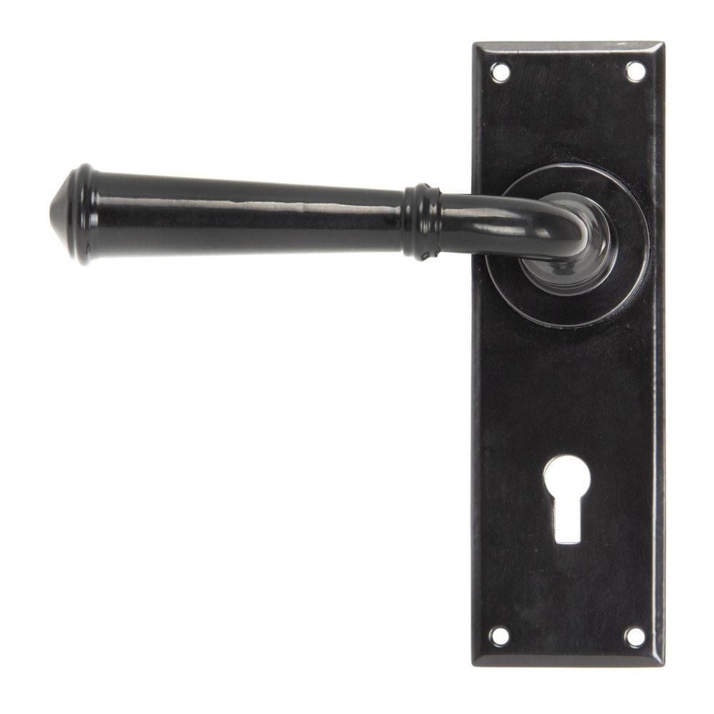 From The Anvil Door Furniture Black / Std. Lock Handles From The Anvil - Black Regency Lever Lock Set