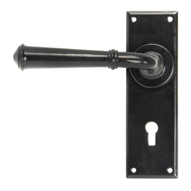 From The Anvil Door Furniture Black / Std. Lock Handles From The Anvil - Black Regency Lever Lock Set