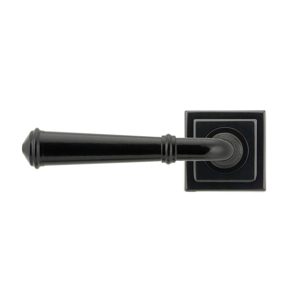From The Anvil Door Furniture Black / Square Rose From The Anvil - Black Regency Lever on Rose Set (Square)