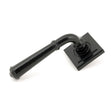 From The Anvil Door Furniture Black / Square Rose From The Anvil - Black Regency Lever on Rose Set (Square)