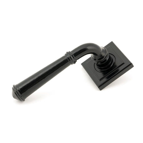 From The Anvil Door Furniture Black / Square Rose From The Anvil - Black Regency Lever on Rose Set (Square)