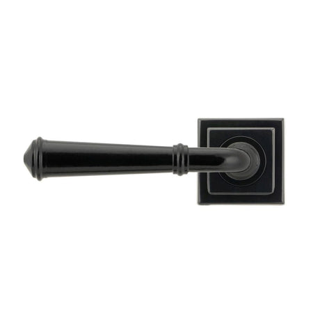 From The Anvil Door Furniture Black / Square Rose From The Anvil - Black Regency Lever on Rose Set (Square) - Unsprung