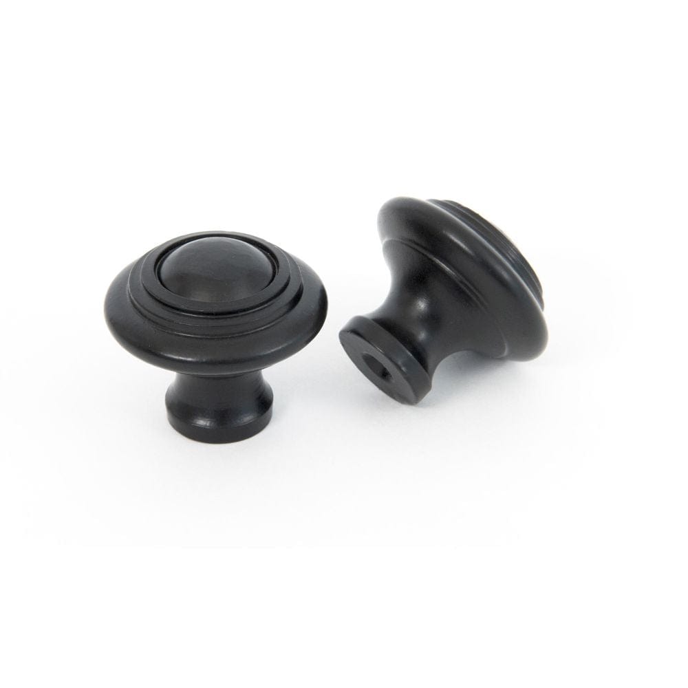 From The Anvil Cabinet Hardware Black / Cabinet Knobs / Small From The Anvil - Black Ringed Cabinet Knob - Small