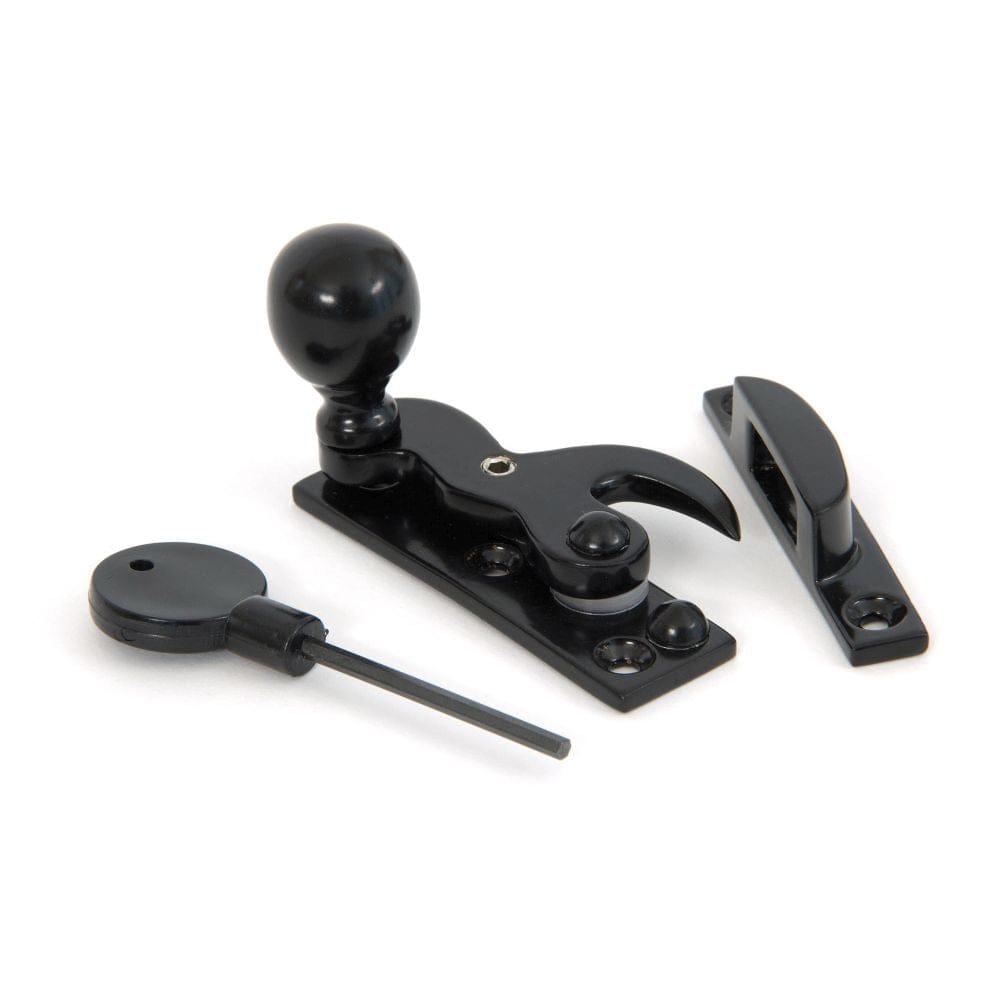 From The Anvil Window Furniture Black / Sash Window Hook Fasteners / Yes From The Anvil - Black Sash Hook Fastener
