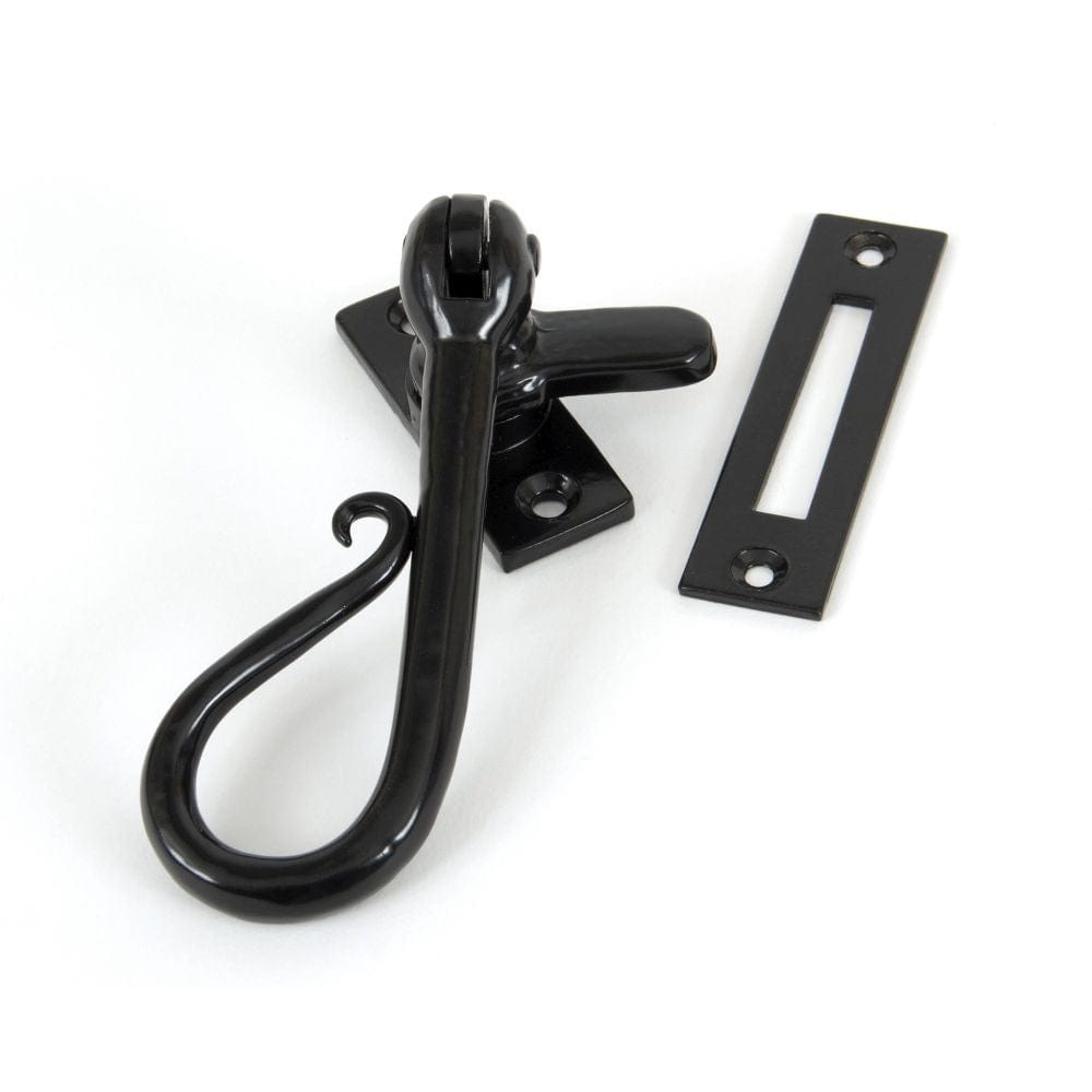 From The Anvil Window Furniture Black / No / Mortice & Hook Place From The Anvil - Black Shepherd's Crook Fastener