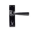 From The Anvil Door Furniture Black / Bathroom Lock Handles From The Anvil - Black Straight Lever Bathroom Set