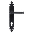 From The Anvil Door Furniture Black / Multi Point Lock Set / 92mm c/c From The Anvil - Black Tudor Lever Espag. Lock Set