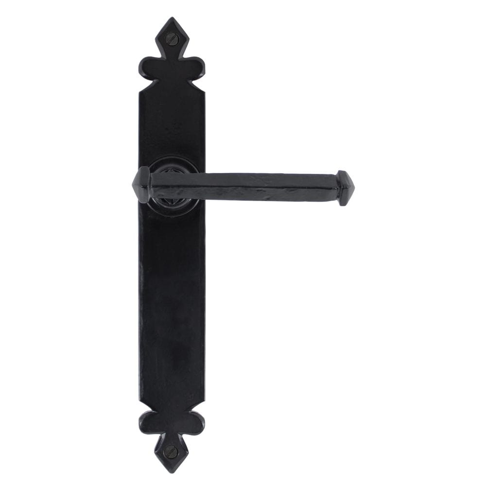 From The Anvil Door Furniture Black / Latch Handles From The Anvil - Black Tudor Lever Latch Set