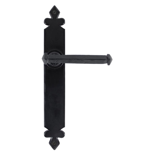 From The Anvil Door Furniture Black / Latch Handles From The Anvil - Black Tudor Lever Latch Set